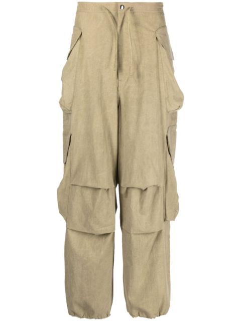 Gocar cotton-blend cargo trousers
