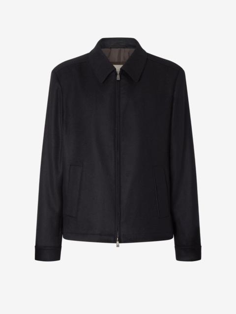 Black stretch cashmere jacket