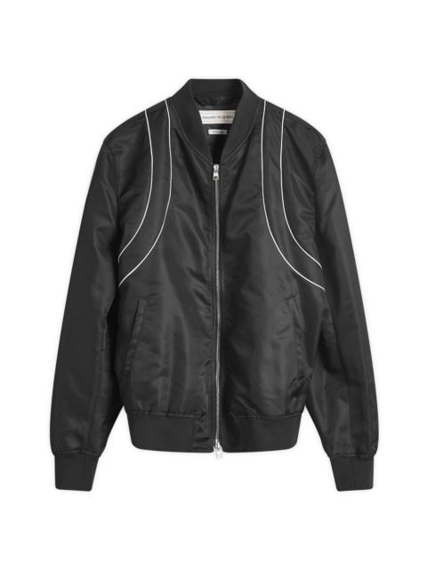 Alexander McQueen Piping Harness Bomber Jacket