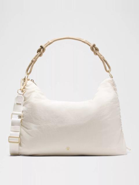 Convertible Ruched Crossbody Bag *Large 16L