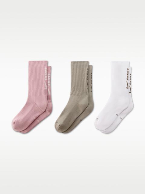 NikeSKIMS Women's Dri-FIT Crew Socks (3 Pairs)