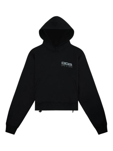 dot-print logo hoodie