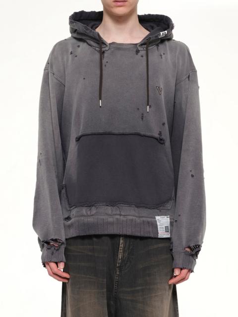 Sun Faded Hoodie in Black
