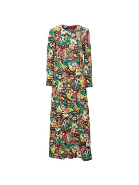 Swing floral-print dress