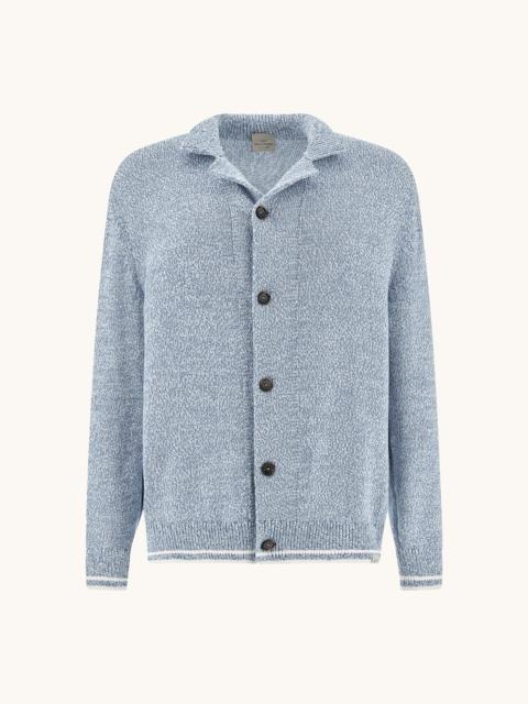 CARDIGAN IN PIUMA COTTON