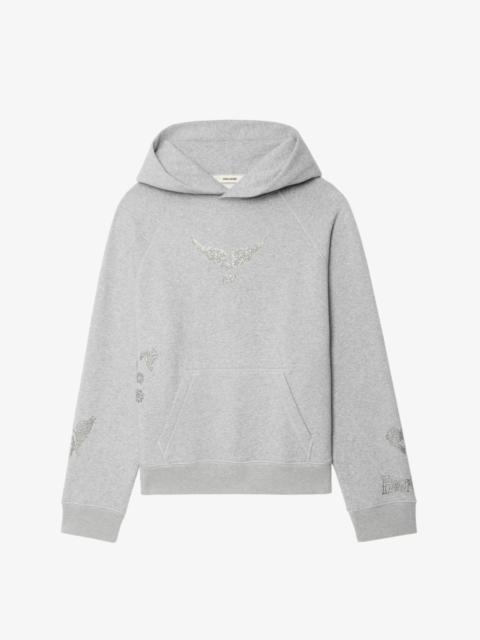 Georgy Grey Women's Rhinestone Sweatshirt