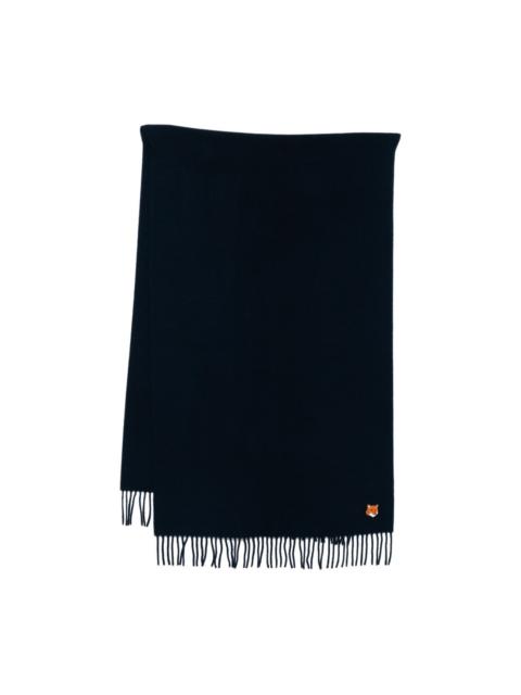 embroidered-logo scarf