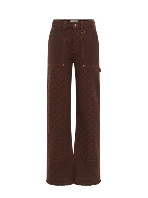 Moon Jacquard Twill Workwear Pants