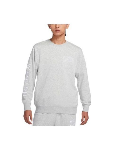 Nike Swoosh Athleisure Casual Sports Sweatshirt 'Grey' DJ0466-050