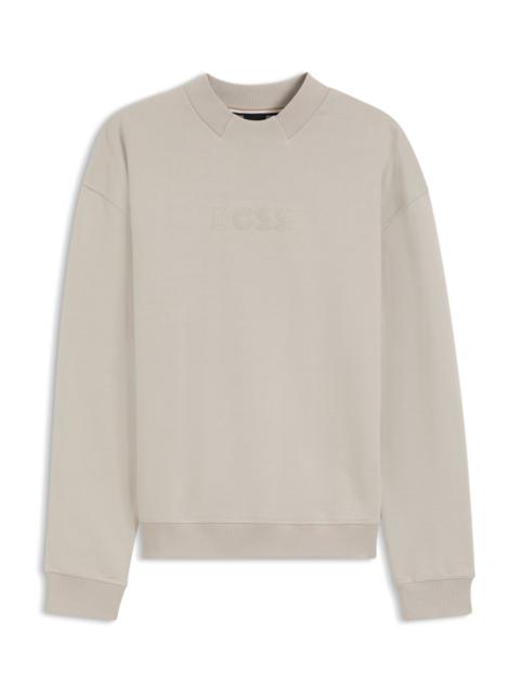 COTTON-TERRY SWEATSHIRT WITH LOGO DETAIL