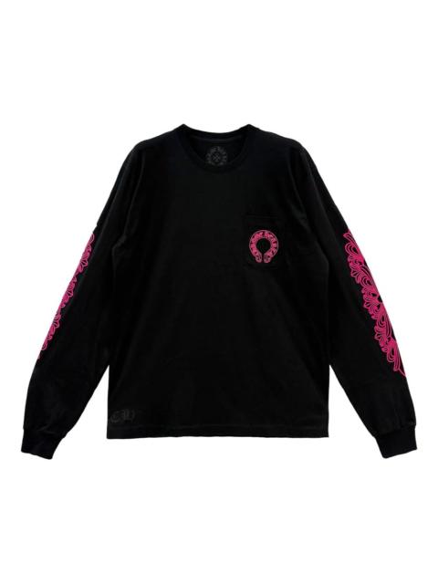 horseshoe-print long-sleeve top