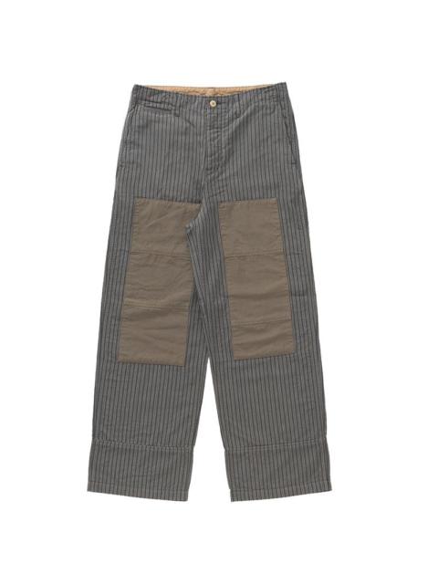 EX WIDE CHINO PANTS STRIPE BEIGE