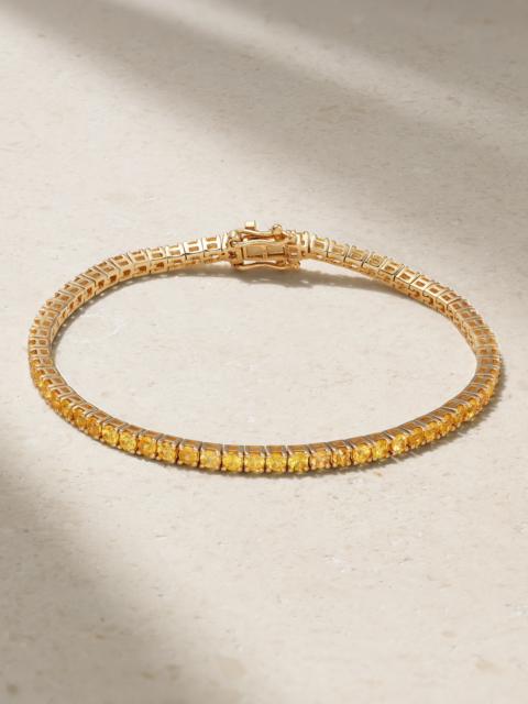 14-karat Gold Sapphire Tennis Bracelet