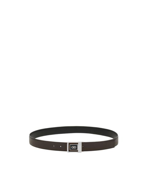 reversible geometric buckle belt