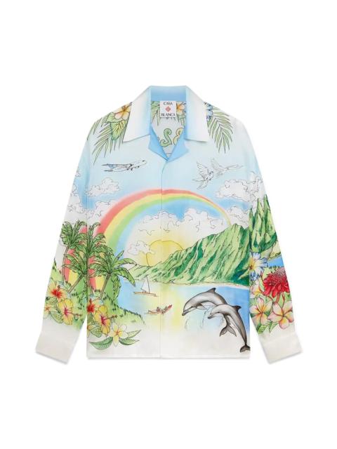 Aloha Long Sleeve Silk Shirt