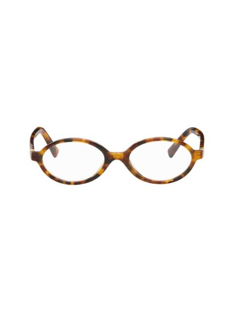 Brown Miu Regard Glasses