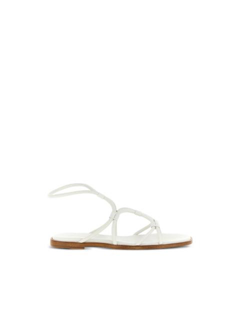 nappa ankle-strap sandals