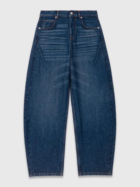 Balloon jeans with martingale