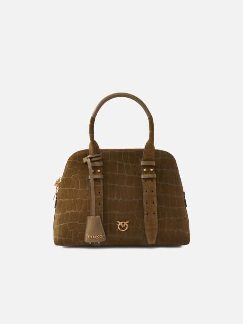 ESCAPE BAG SMALL HANDBAG IN CROCODILE-PRINT LEATHER