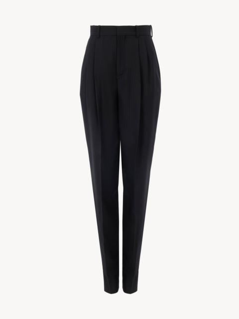 HIGH-RISE WIDE-LEG PANTS IN WOOL