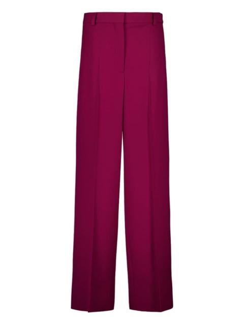 wool high-waisted tailored trousers