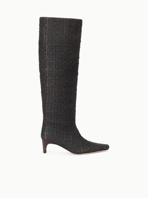 STAUD WALLY BOOT ESPRESSO WOVEN