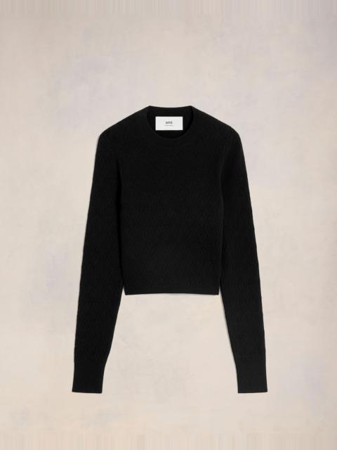 AMI DE COEUR POINTELLE CREW NECK SWEATER