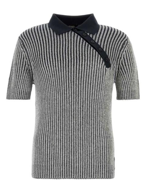 striped polo shirt