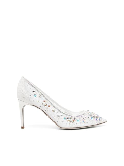 80mm crystal-embellished pumps