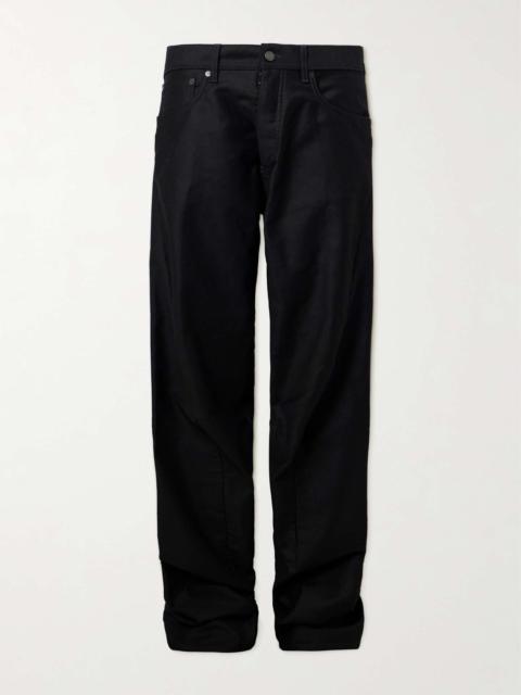 Straight-Leg Cotton-Canvas Trousers