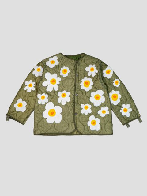 DAISY EMBROIDERY MILITARY JACKET