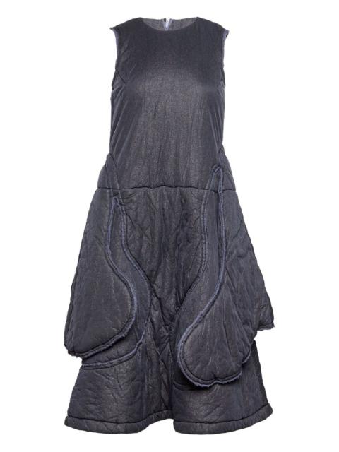 round-neck sleeveless midi dress