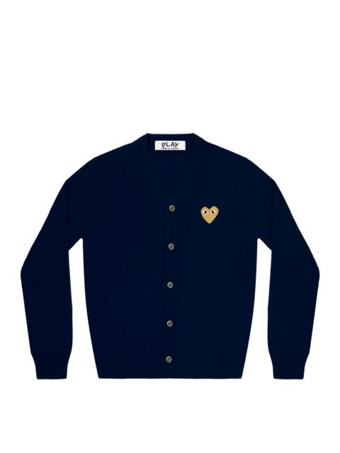 V-Neck Cardigan Gold Emblem Unisex