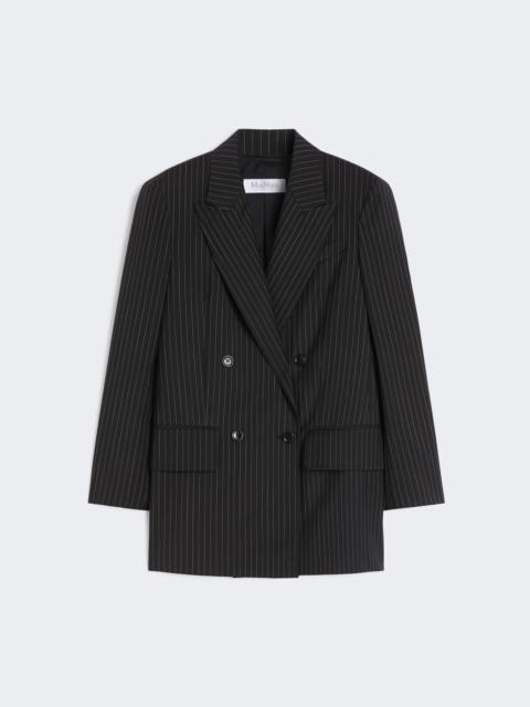 MATTIA Double-breasted pinstripe wool blazer