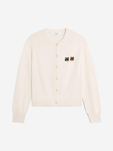 DOUBLE BOLD FOX HEAD PATCH REGULAR CARDIGAN