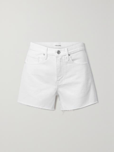 Le Brigitte Frayed Denim Shorts
