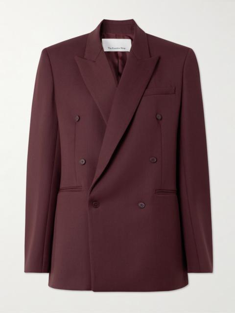 Monterey Oversized Double-breasted Woven Blazer