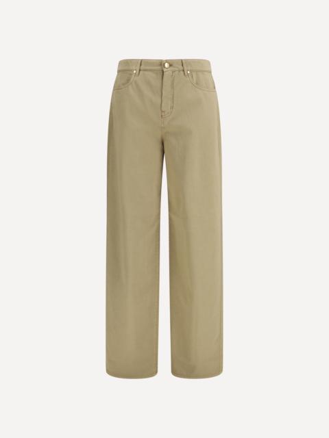 Baggy Pants in pure cotton satin