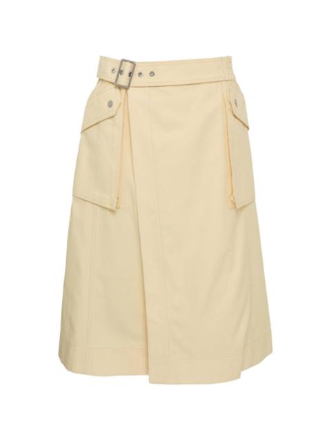utility midi skirt