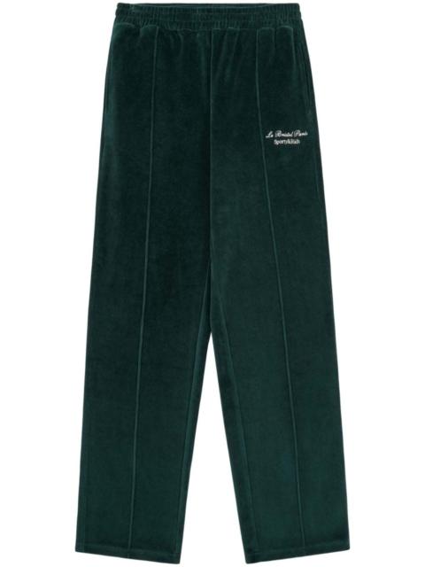 Faubourg velour track pants