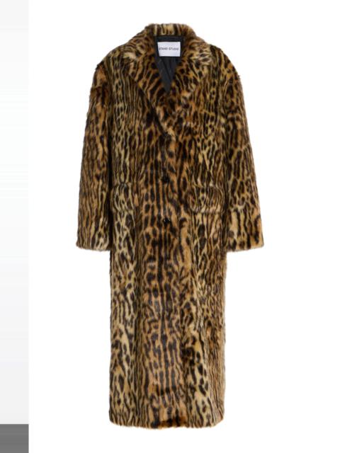 Marceline Leopard Faux Fur Coat animal