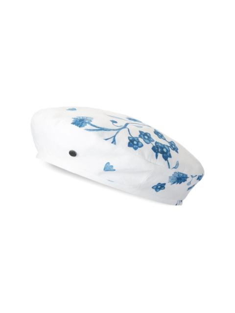 New Billy floral-print beret