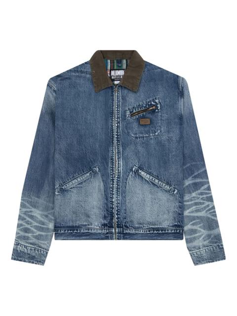 astronaut-logo denim jacket