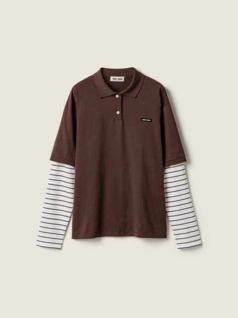 Jersey polo shirt