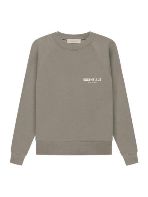 Fear of God Essentials SS22 Crewneck Desert Taupe Logo FOG-SS22-266