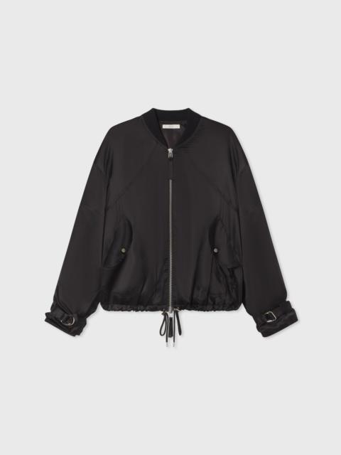 Sports Bomber in Silk Charmeuse