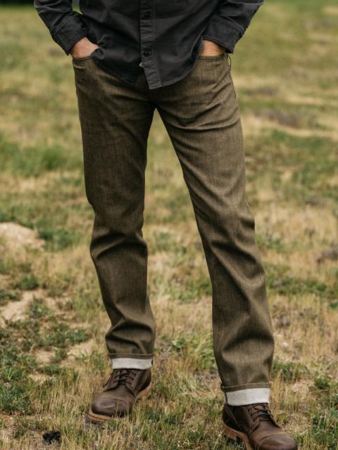 The Hammer Straight - Dark Green Raw 10.5oz Selvedge