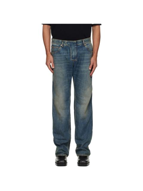 Blue Low Waist Jeans