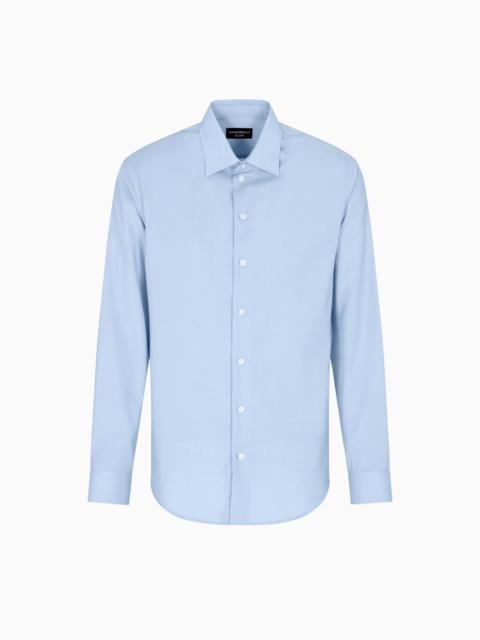 ICON SHIRT IN TROPICAL LIGHT WOOL CANVAS