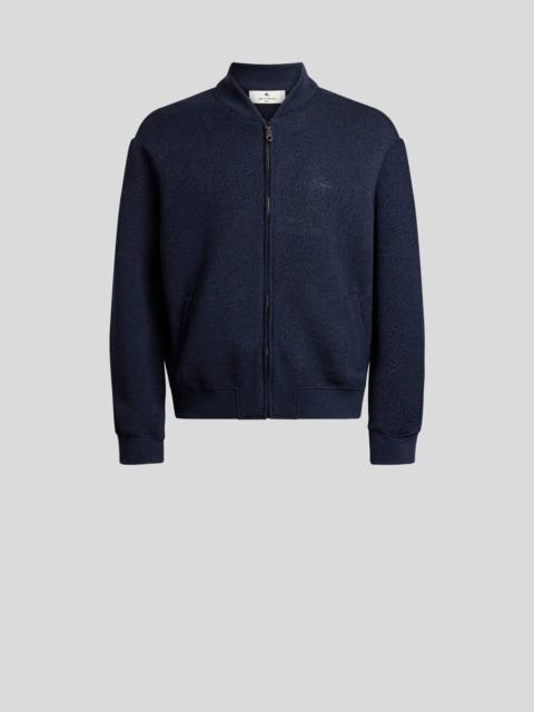 JACQUARD BOMBER JACKET WITH ARNICA MOTIF